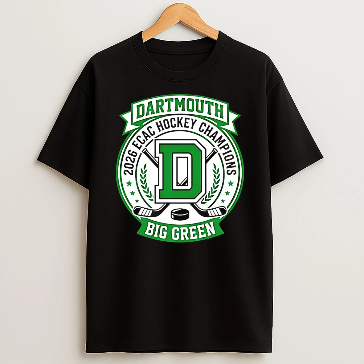 Dartmouth Big Green 2026 Ecac Hockey Champions T Shirt