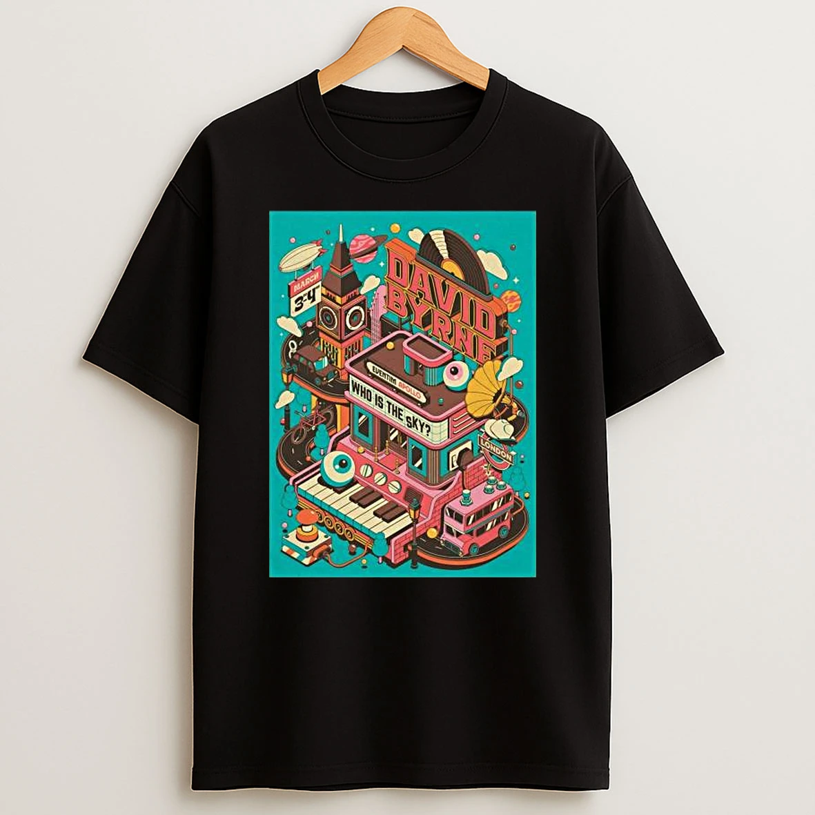 David Byrne Eventim Apollo In London Uk March 3 4 2026 T Shirt