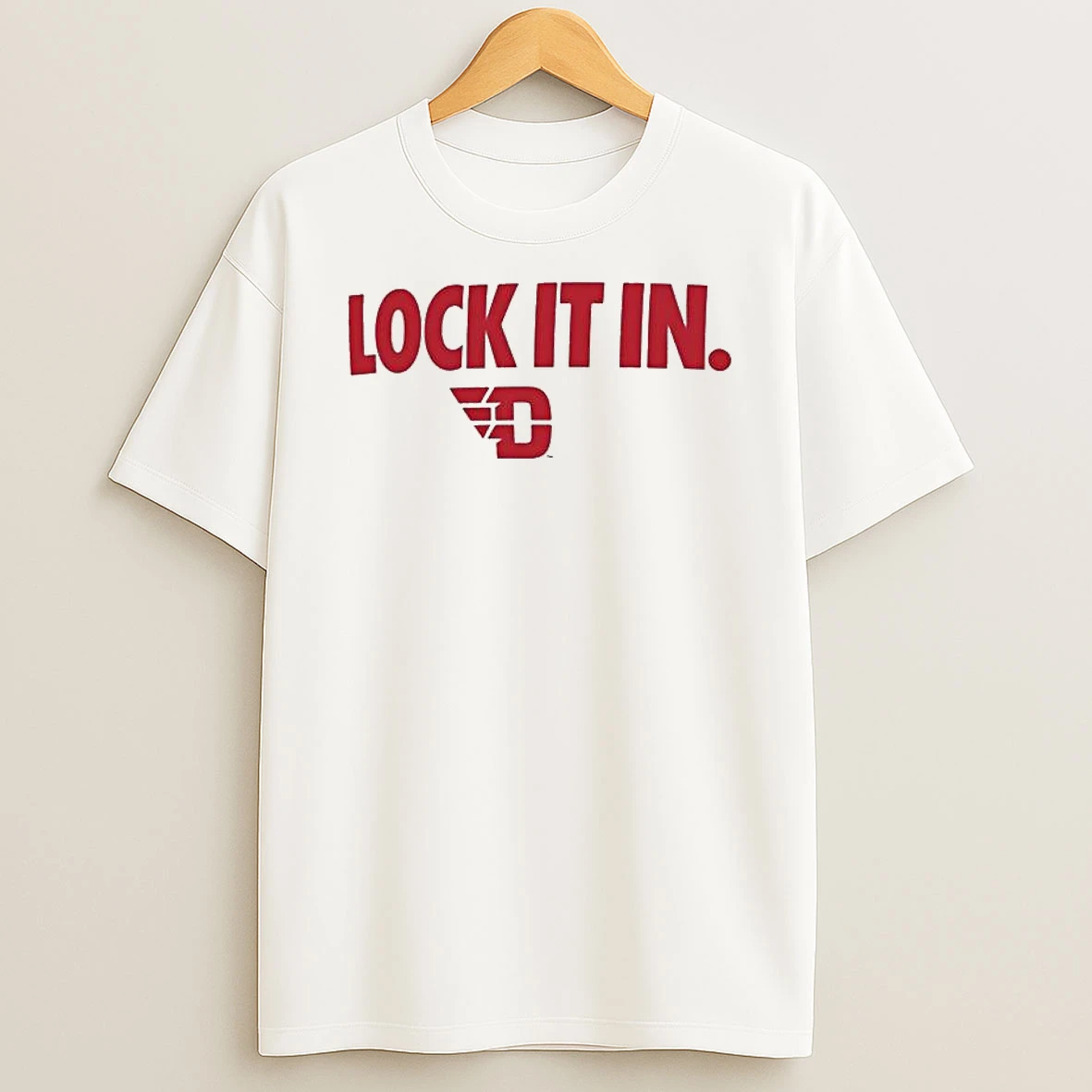 Dayton Flyers Lock It In 2026 On Court Bench T Shirt
