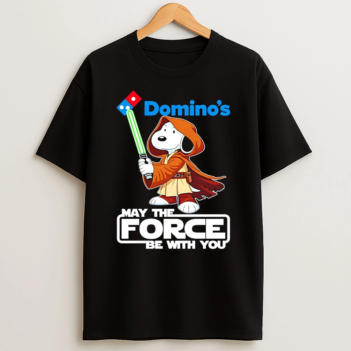 Dominos May The Force Be With You Snoopy X Star War T Shirt