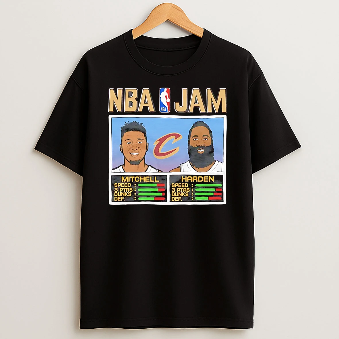 Donovan Mitchell And James Harden Cavs Cleveland Cavaliers Nba Jam T Shirt