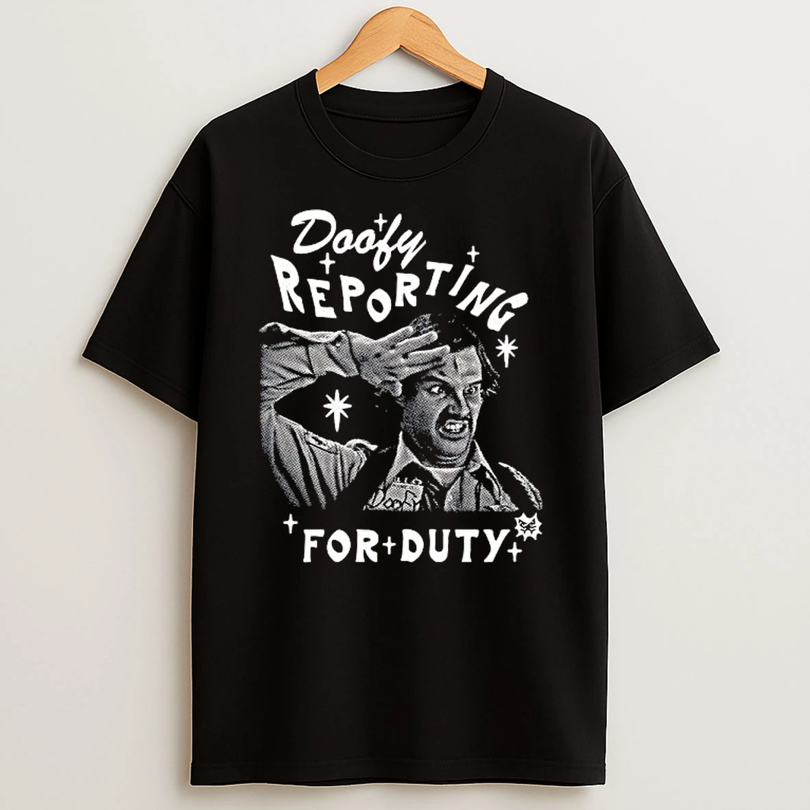 Doofy Reporting For Duty Scary Movie Special Officer Spoof T Shirt