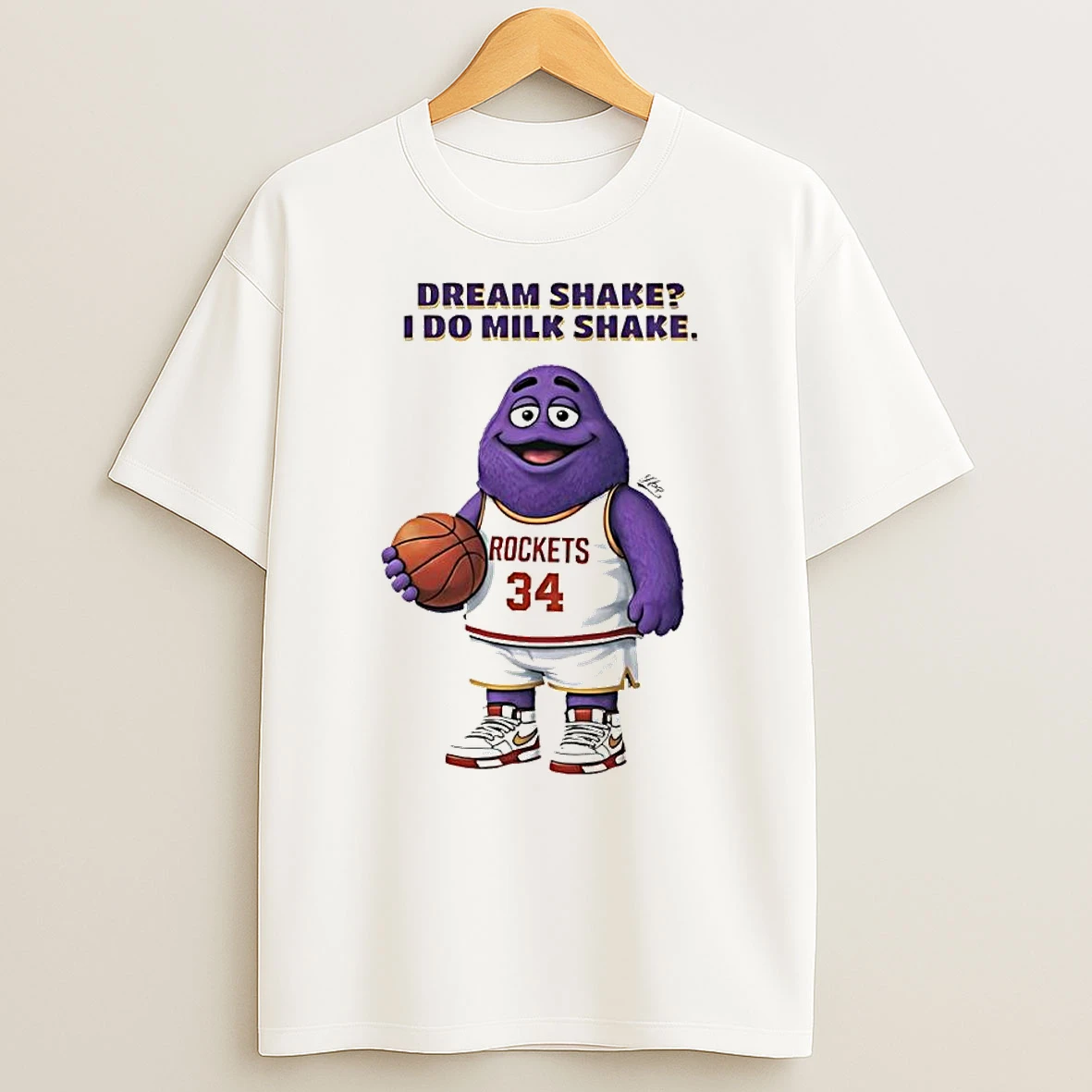 Dream Shake I Do Milk Shake Grimace Basketball T Shirt