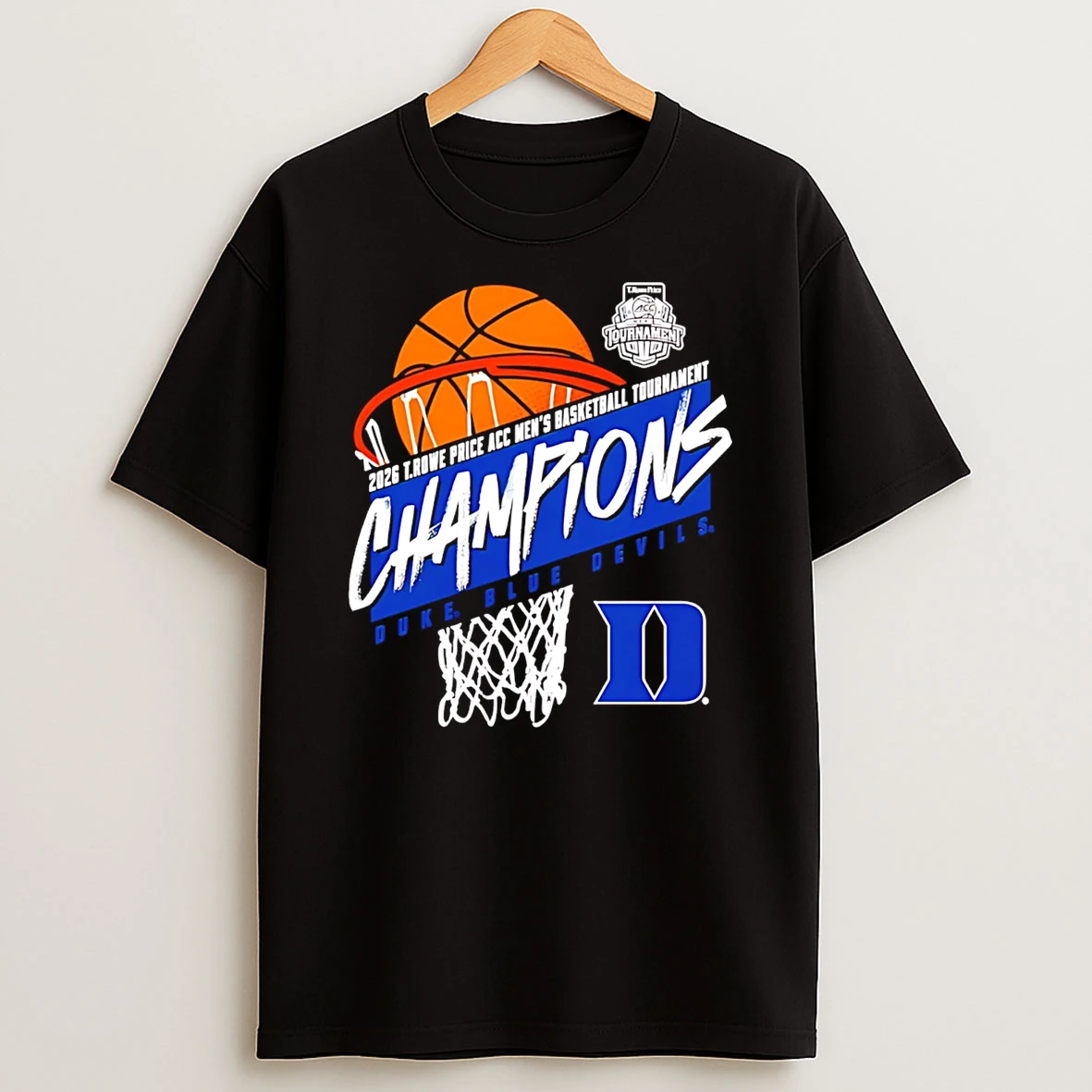 Duke Blue Devils 2026 Acc Mens Basketball Tournament Champions Classic T Shirt