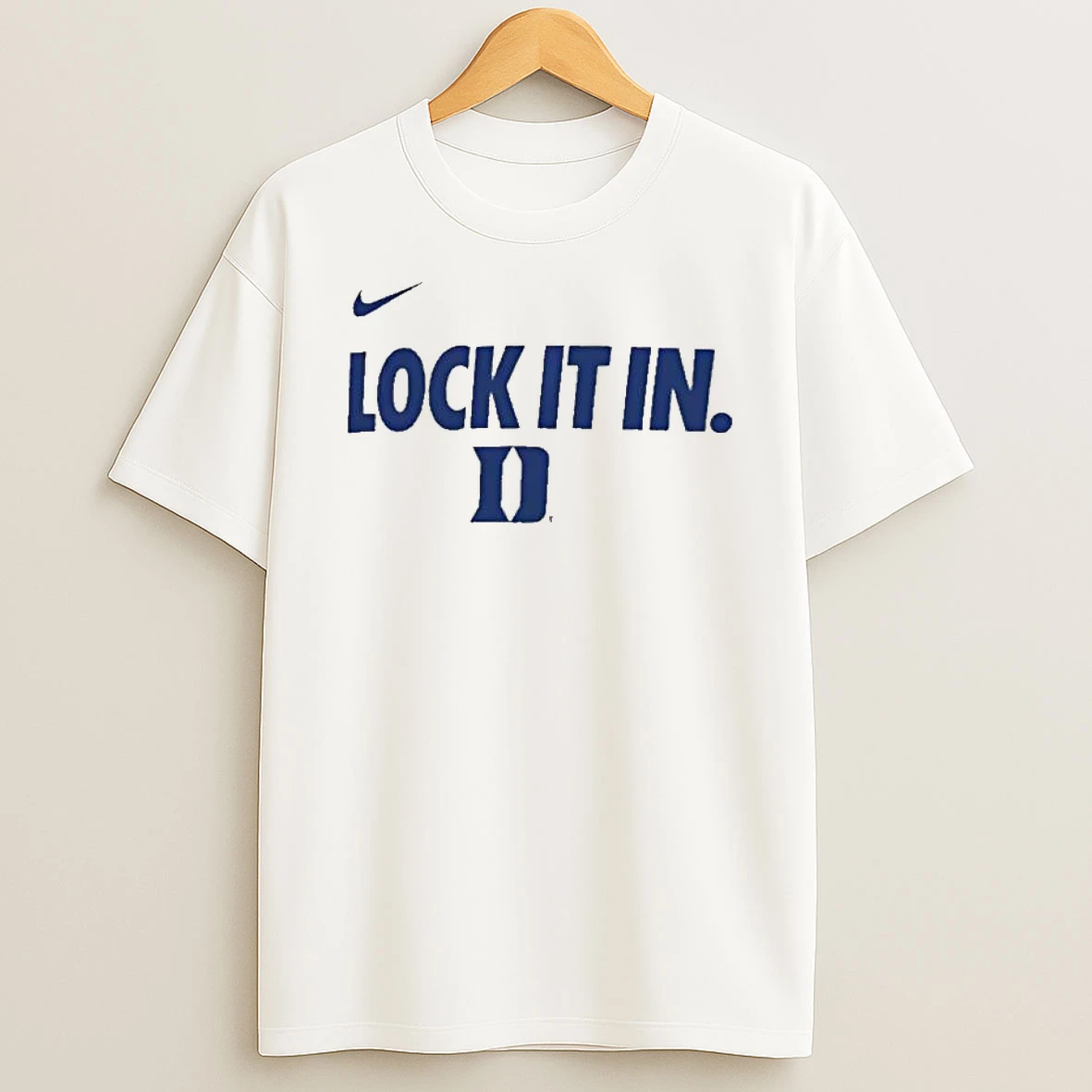 Duke Blue Devils Lock It In 2026 On Court Bench Legend Dri Fit T Shirt