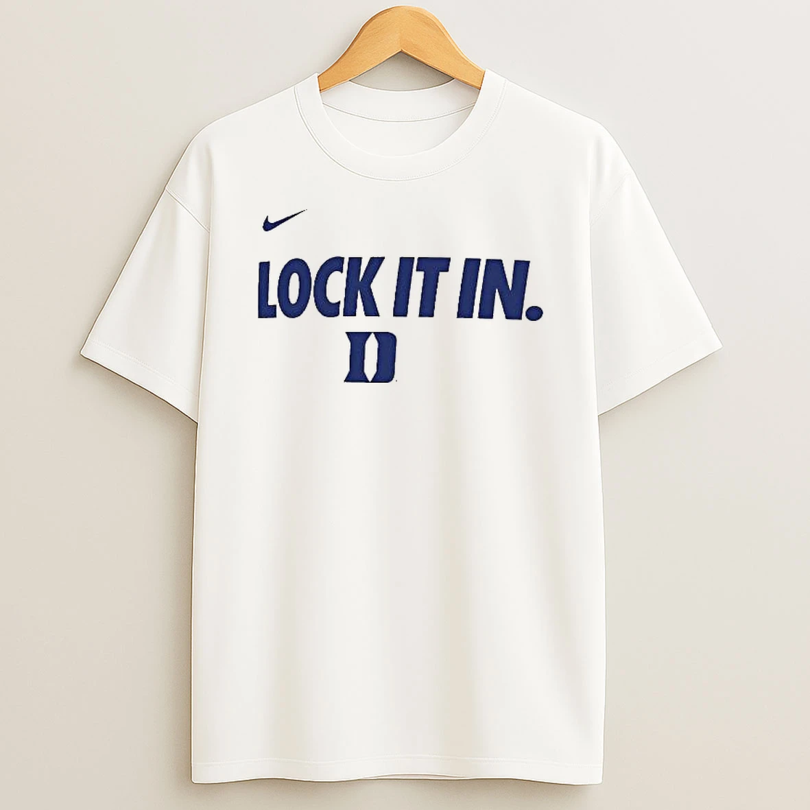 Duke Blue Devils Lock It In 2026 On Court Bench T Shirt