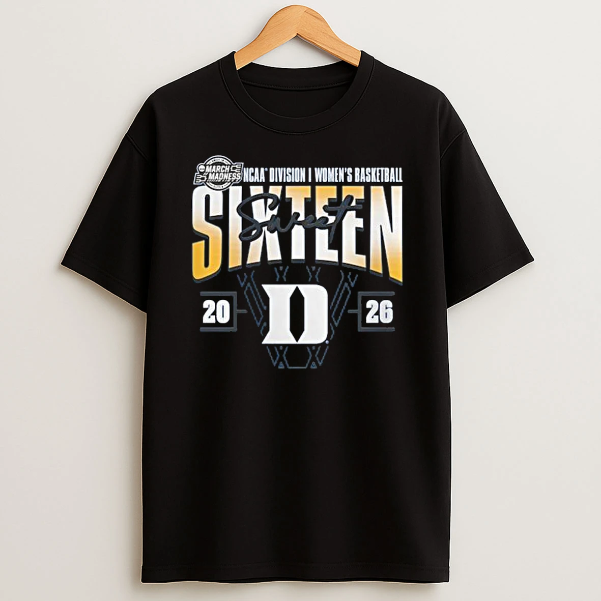 Duke Blue Devils Womens 2026 Ncaa Womens Basketball Tournament March Madness Sweet 16 T Shirt