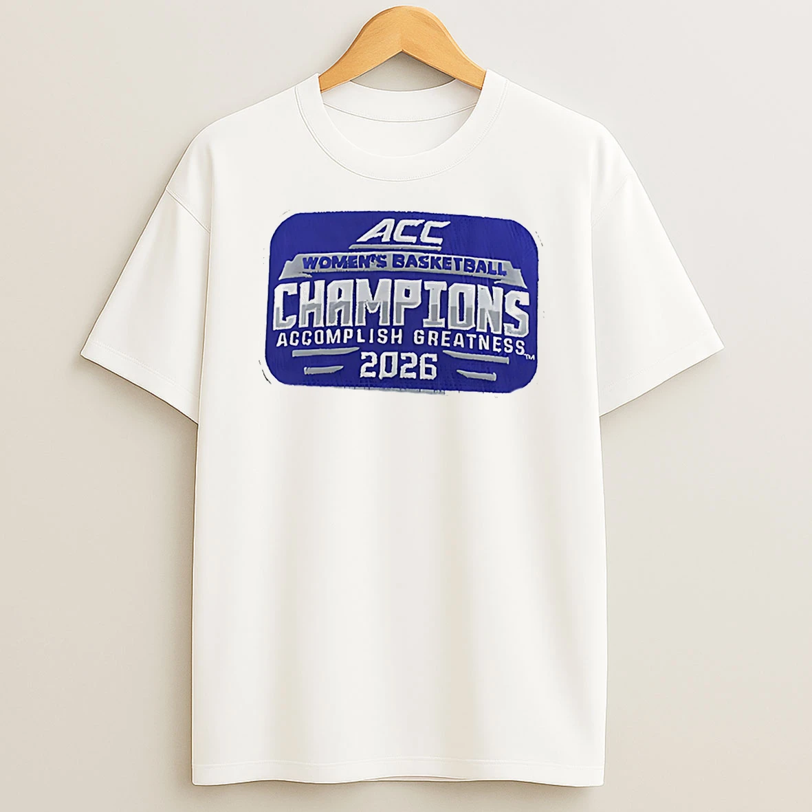 Duke Blue Devils Womens Basketball 2026 Acc Tournament Champions Classic T Shirt