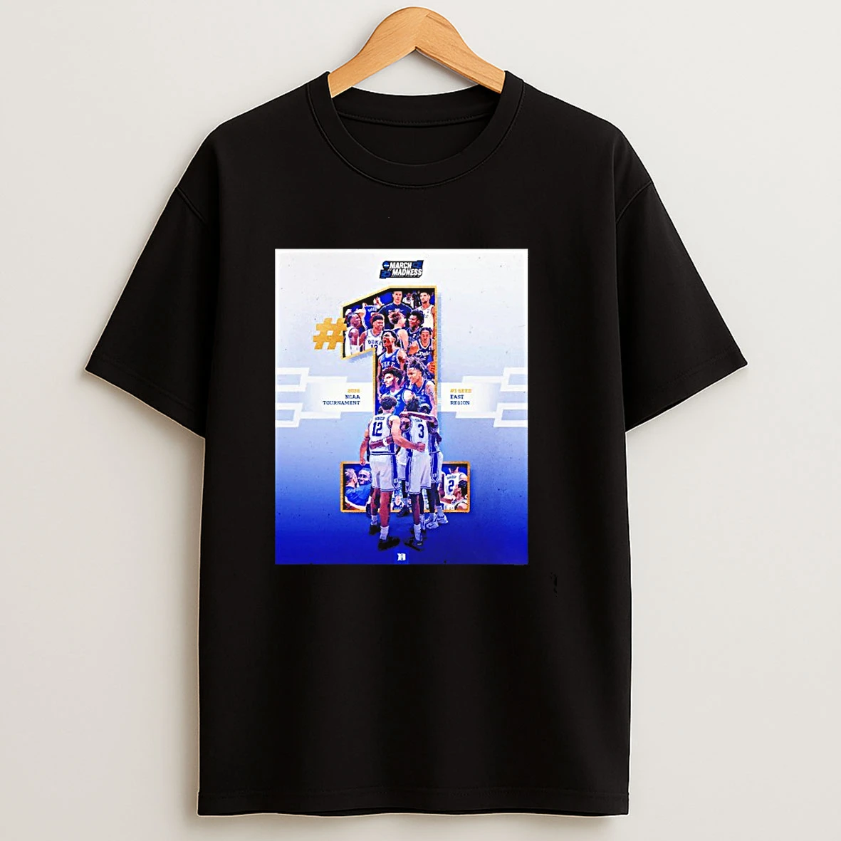 Duke Blue Devils Mens Basketball 2026 March Madness Ncaa Tournament Top 1 Seed East Region T Shirt