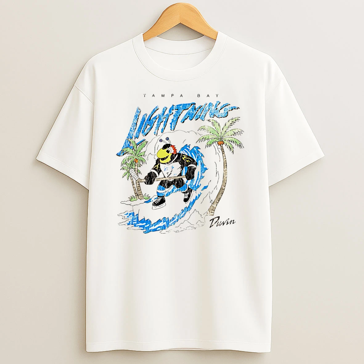 Duvin X Tampa Bay Lightning Thunderbug Mascot Graphic T Shirt