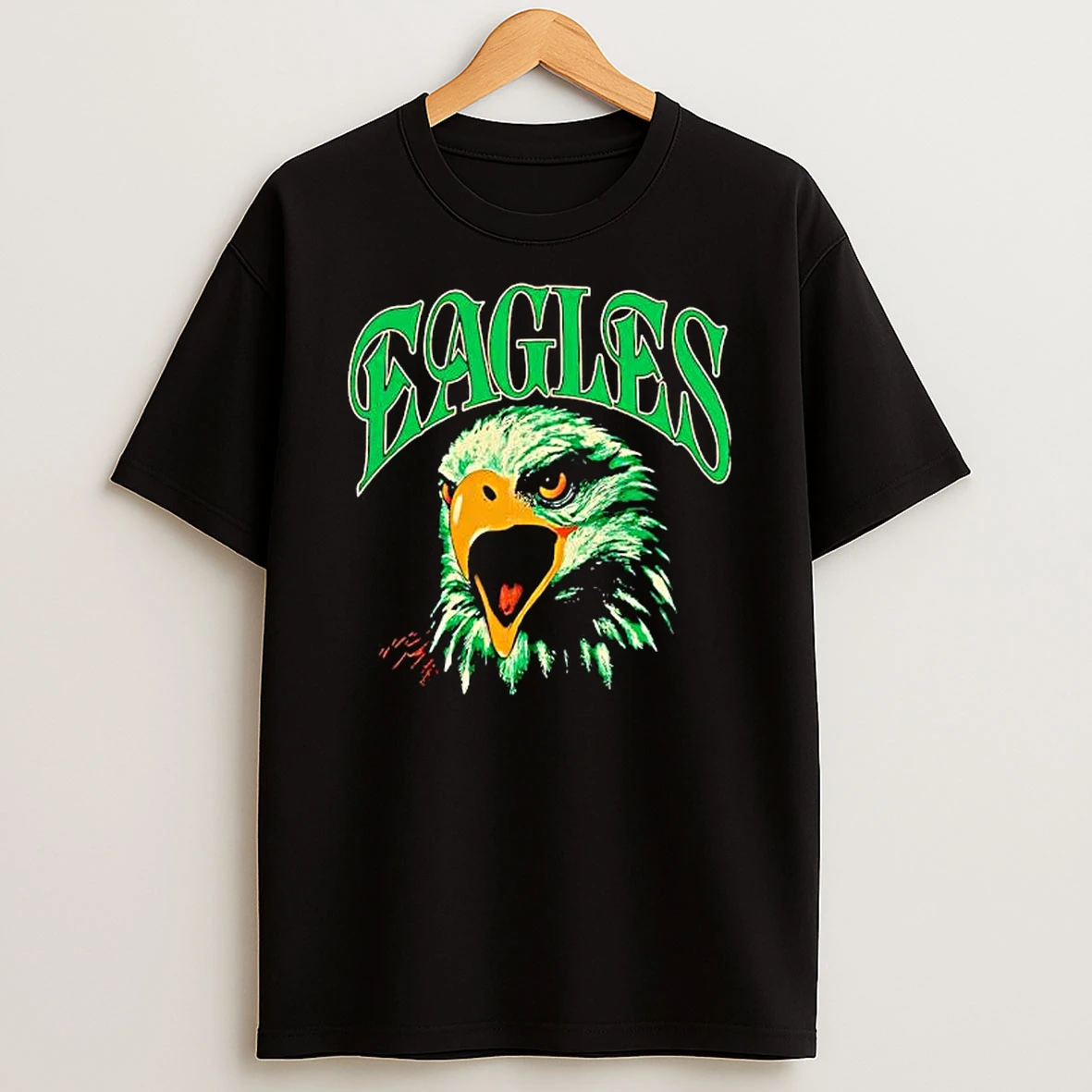 Eagles Philadelphia Football Team Retro Screaming Eagle Head Graphic T Shirt
