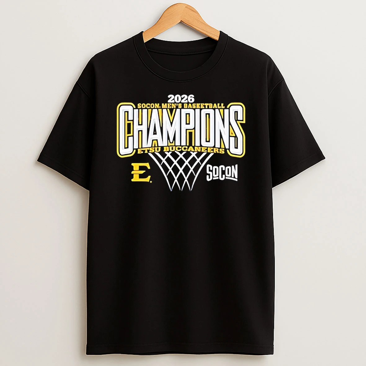 East Tennessee State Mens Basketball 2026 Regular Season Champions Logo T Shirt