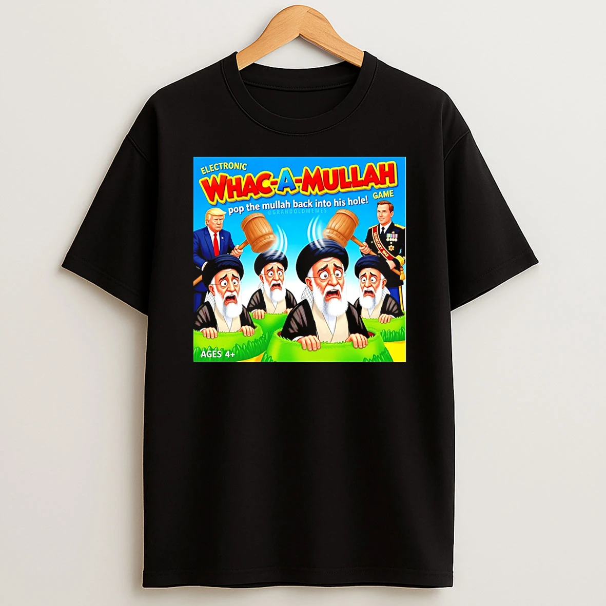 Electronic Whac A Mullah Pop The Mullah Back Into His Hole Game Trump T Shirt