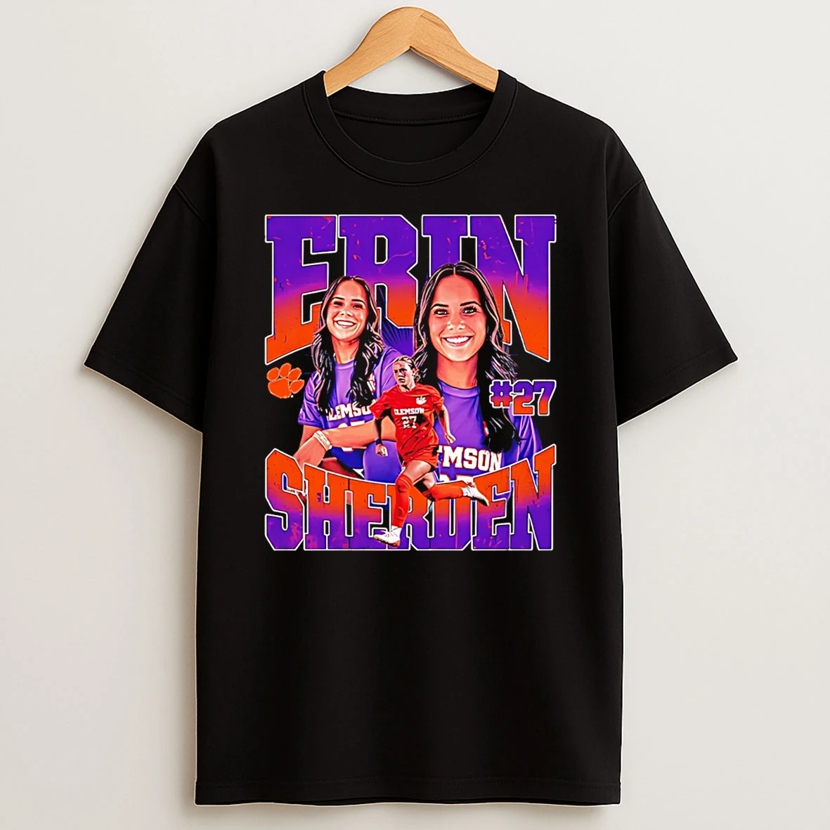 Erin Sherden Clemson Basketball Ncaa Graphic 26 T Shirt