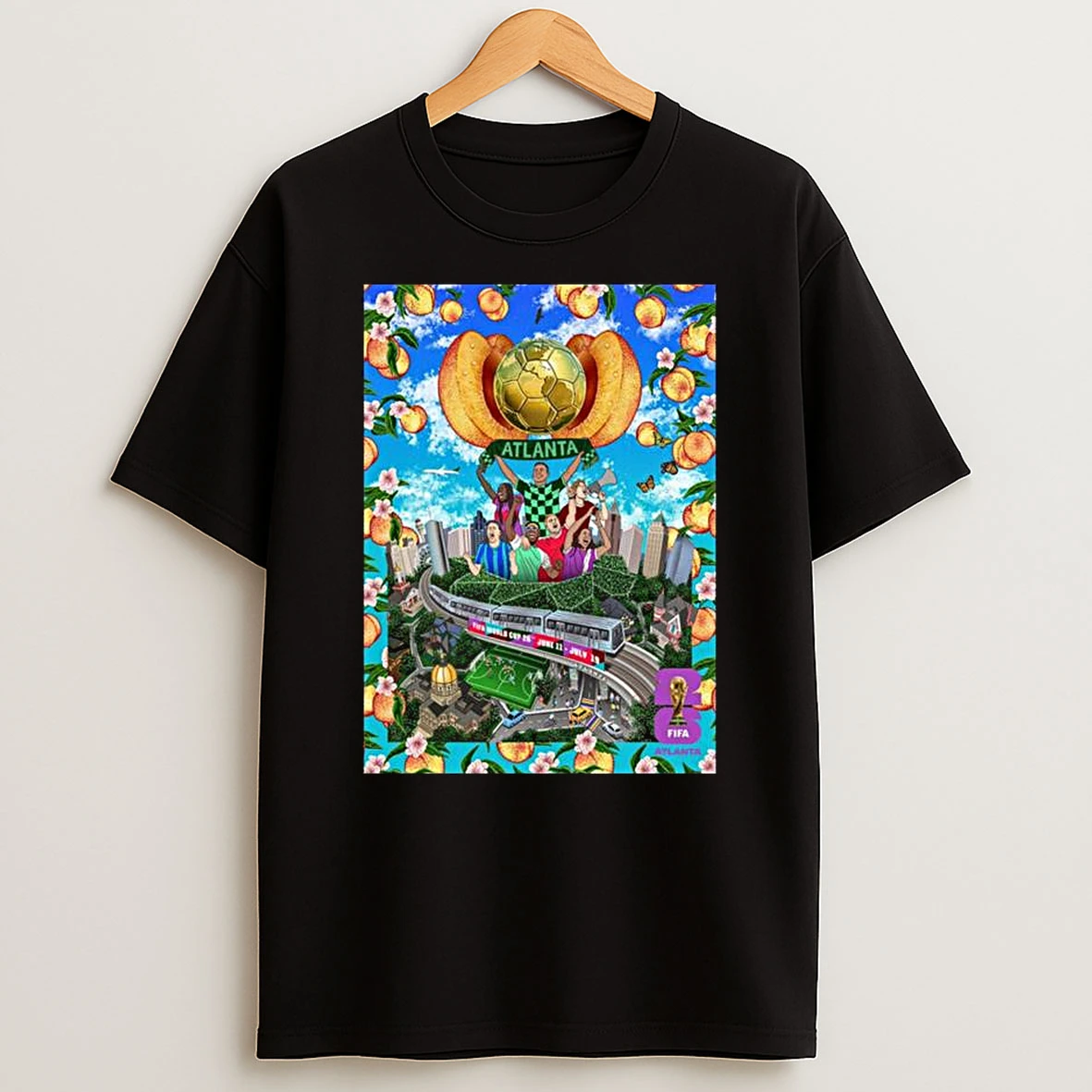 Fifa World Cup Atlanta Host City Artist By Jose Hadathy On July 11 To July 19 2026 T Shirt