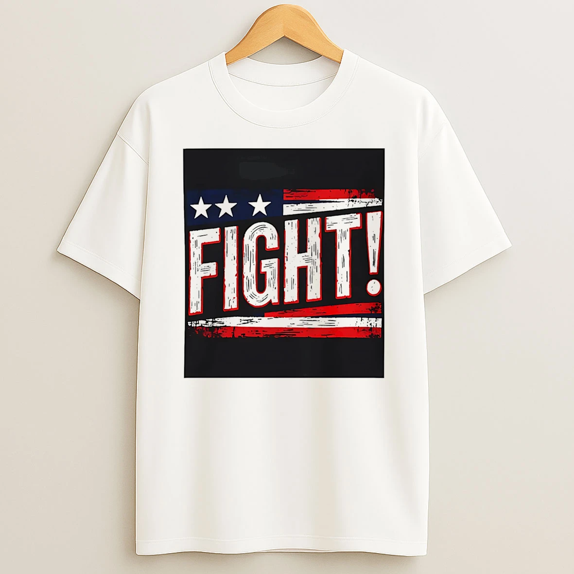 Fight American Flag T Shirt