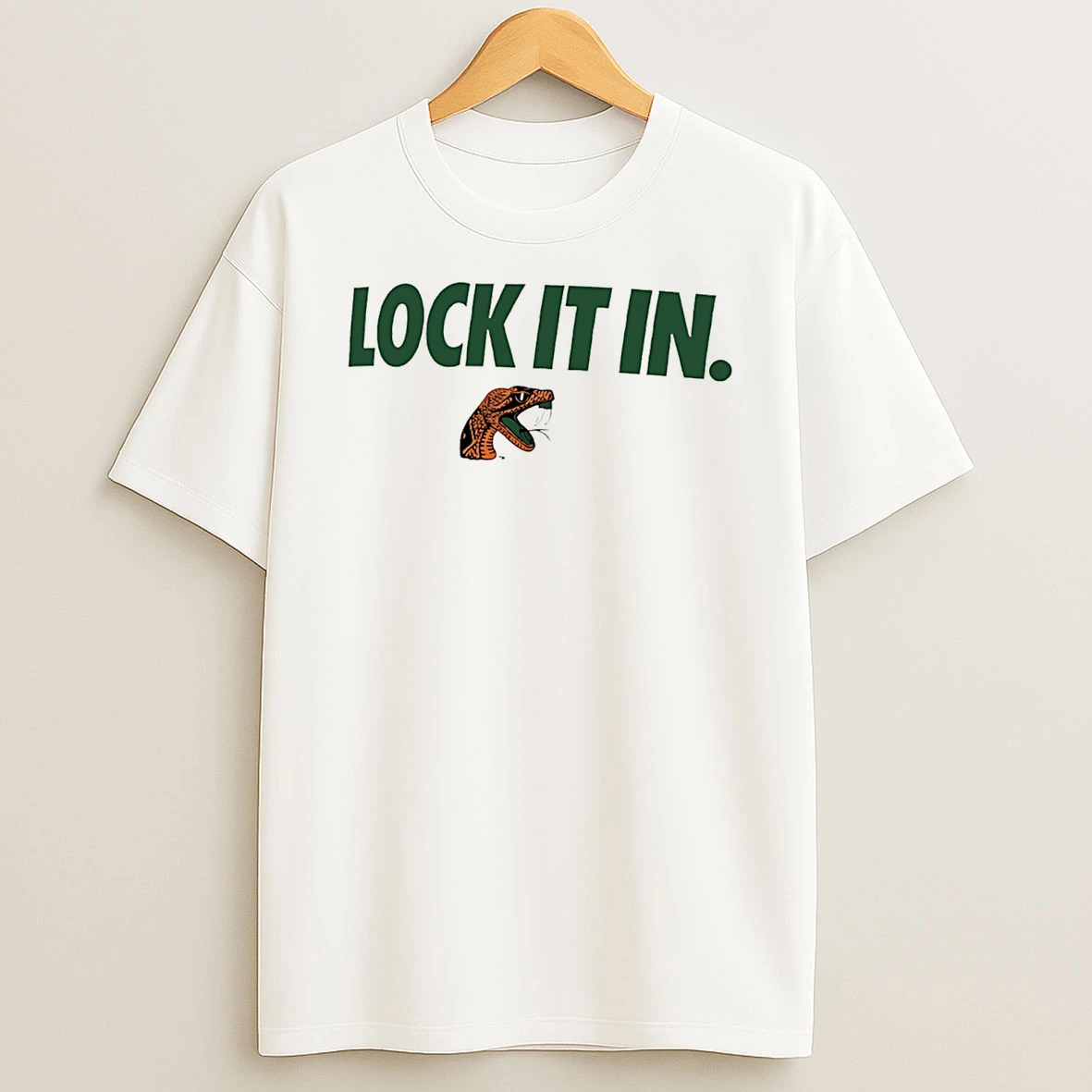 Florida Am Rattlers Lock It In Logo T Shirt