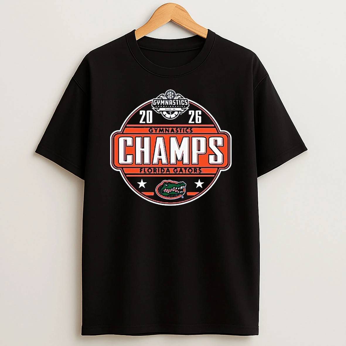 Florida Gators 2025 Sec Womens Gymnastics Champions Locker Room T Shirt