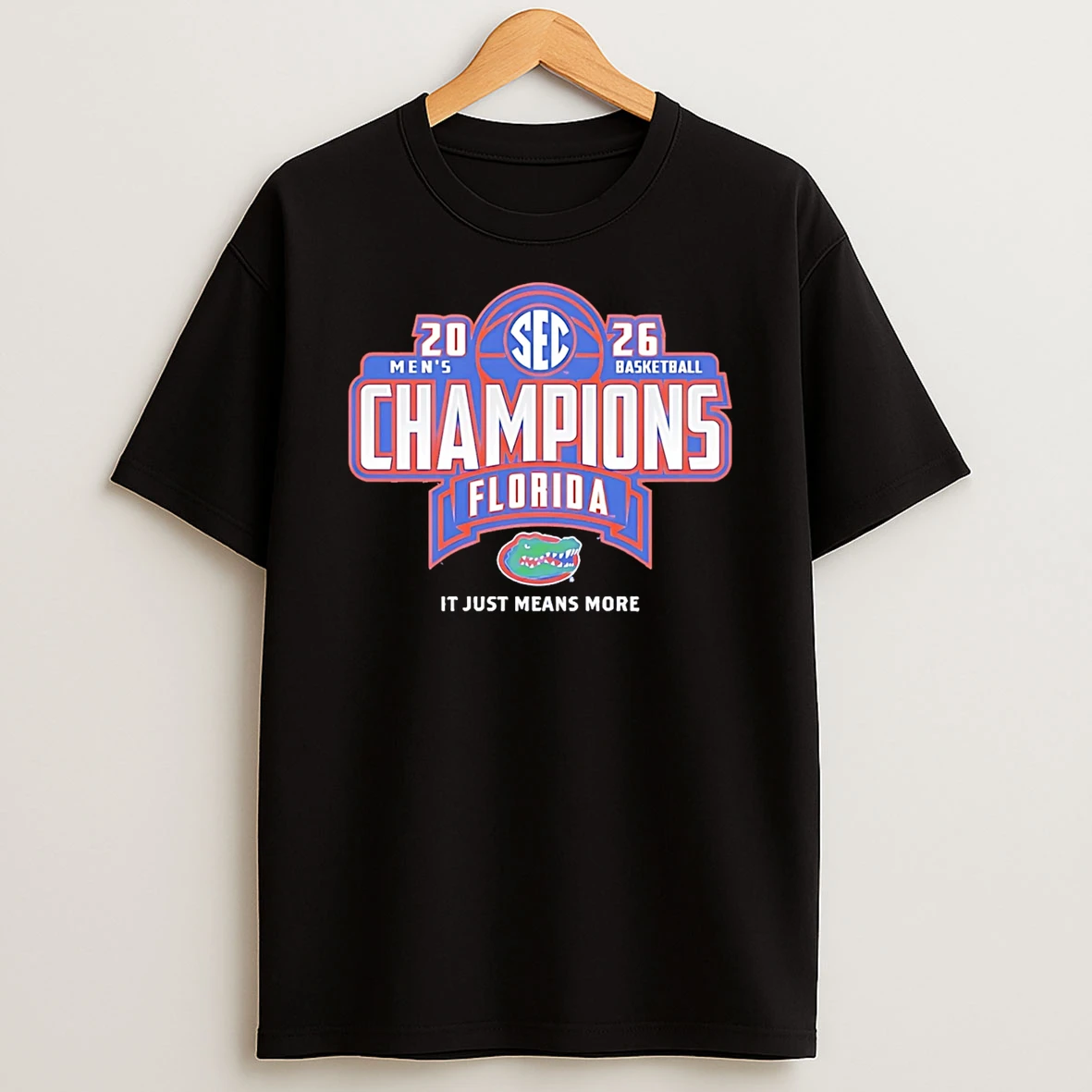 Florida Gators 2026 Sec Mens Basketball Regular Season Champions Locker Room T Shirt