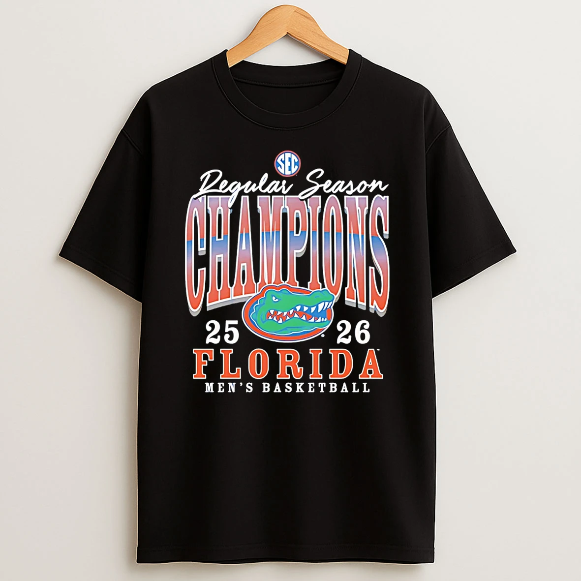 Florida Gators 2026 Sec Regular Season Champions Logo T Shirt