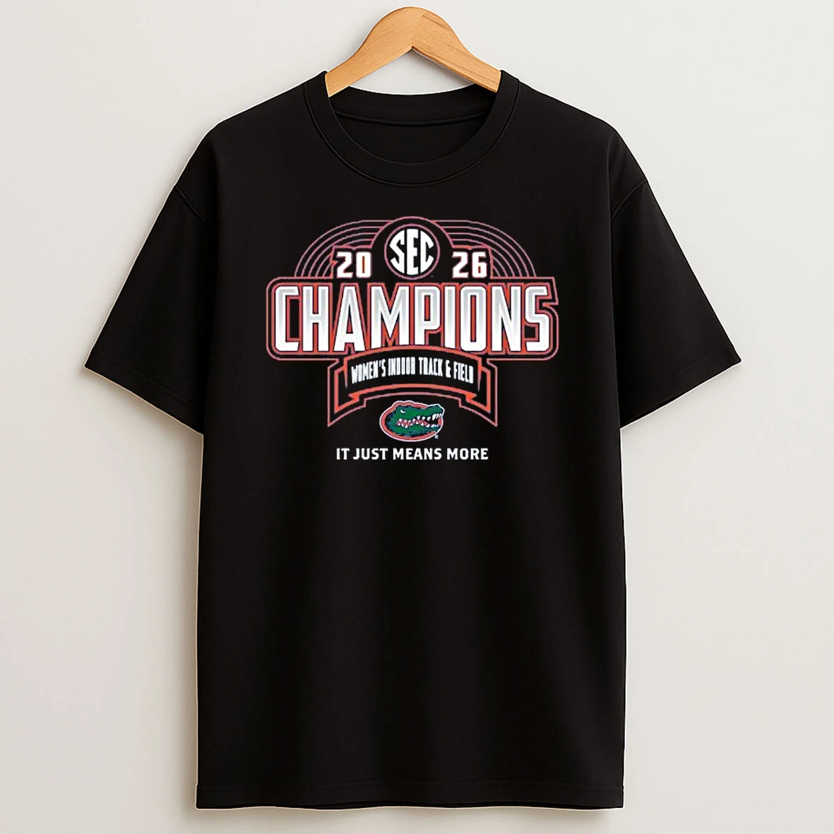 Florida Gators 2026 Sec Womens Indoor Track Field Champions Locker Room T Shirt