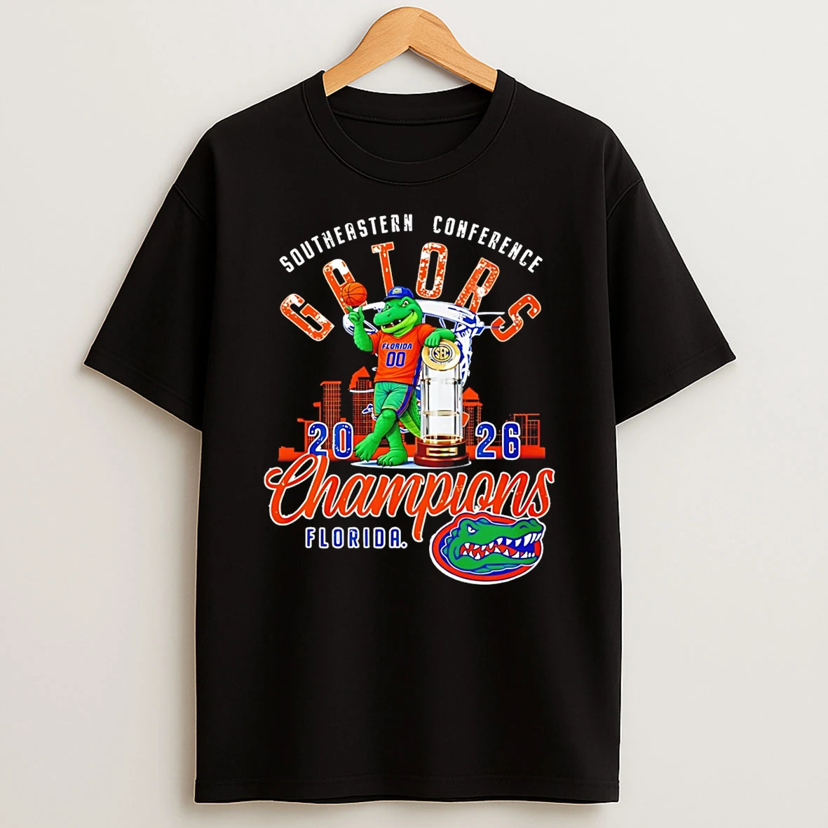 Florida Gators Southeastern Conference Champions 2026 Mascot T Shirt