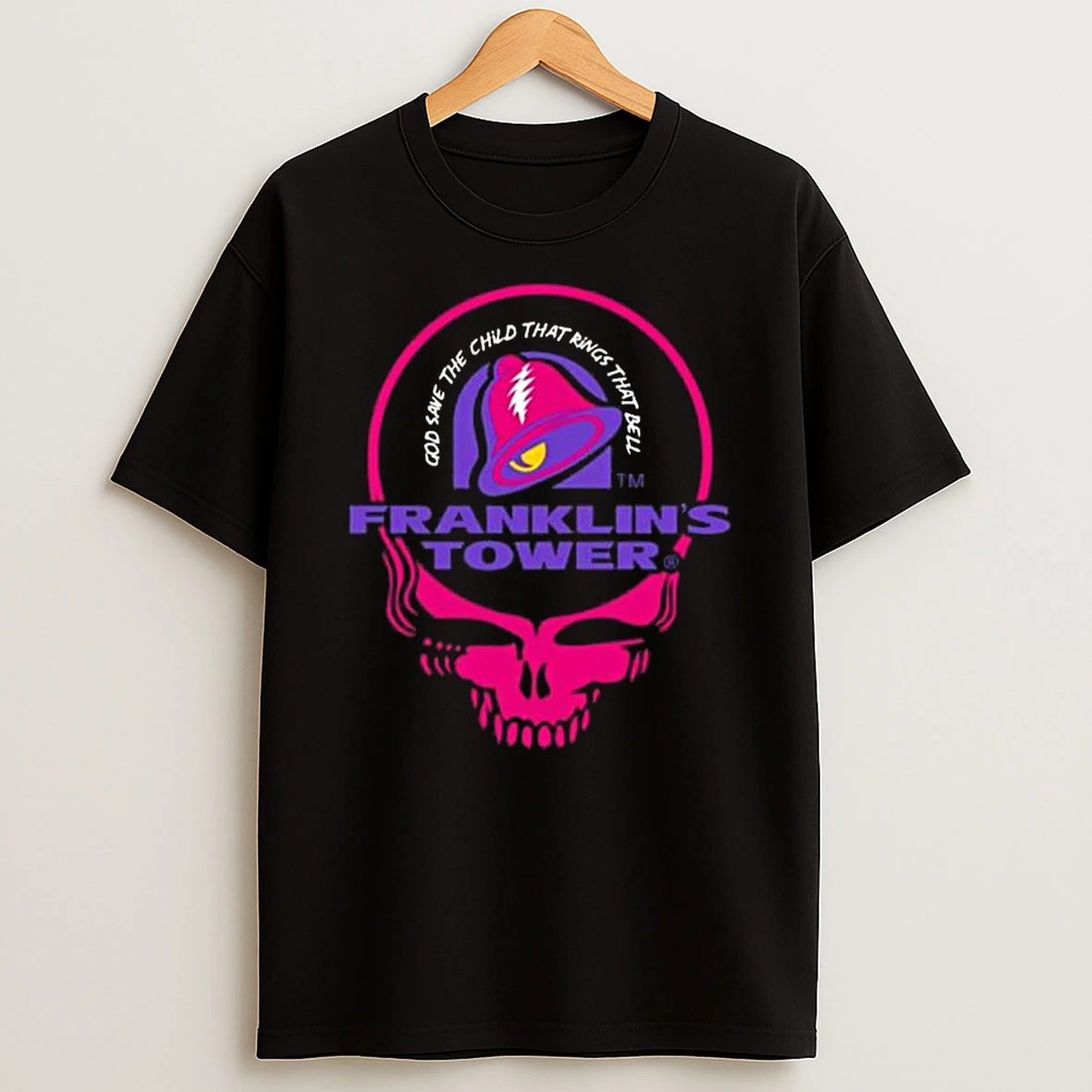Franklins Tower God Save The Child That Rings That Bell T Shirt