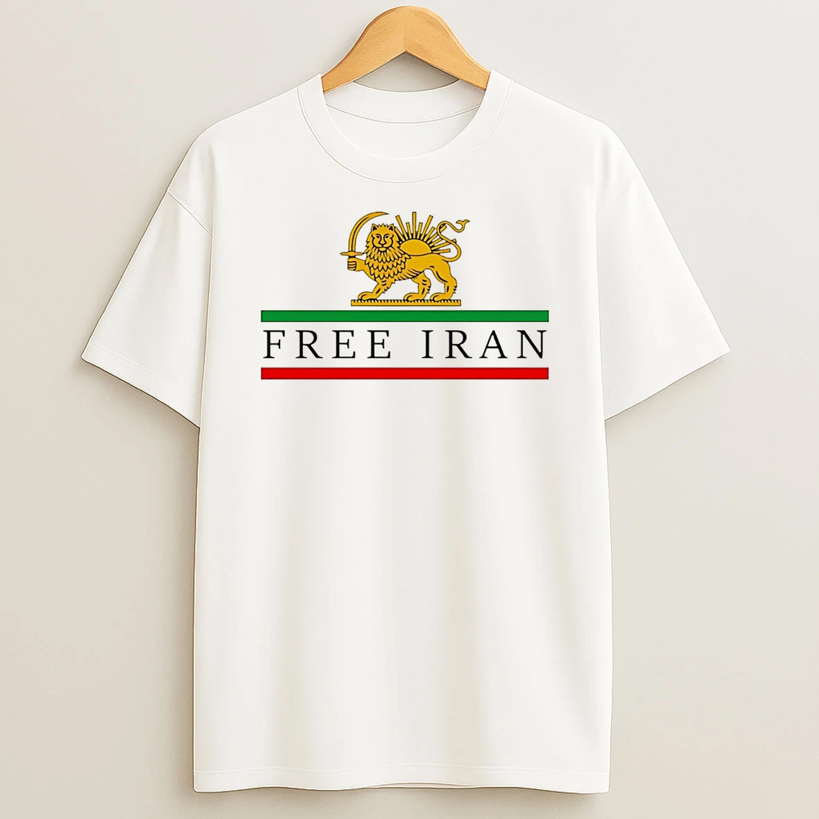 Free Iran Persian Lion And Sun T Shirt