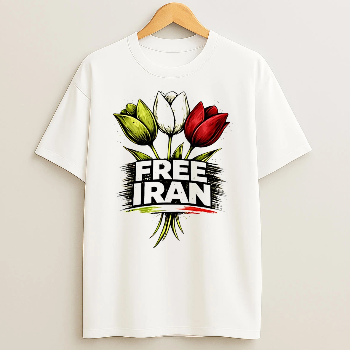 Free Iran Tulips T Shirt