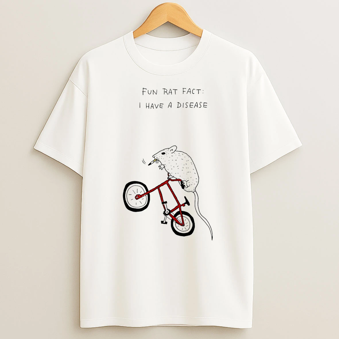 Fun Rat Fact I Have A Disease Paint T Shirt