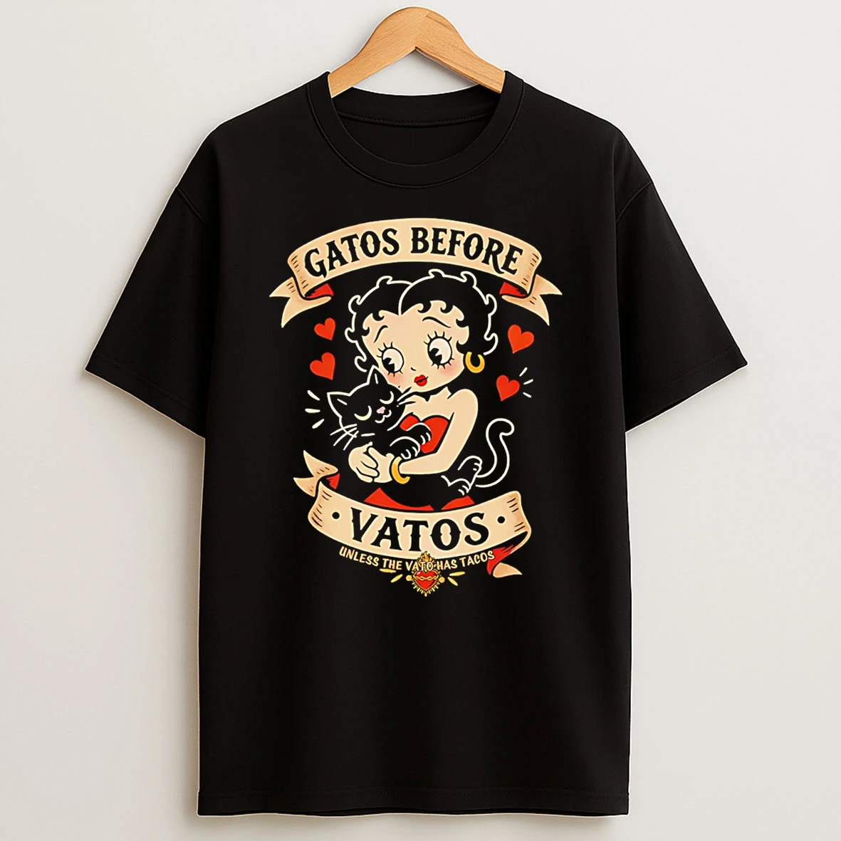 Gatos Before Vatos Vintage T Shirt