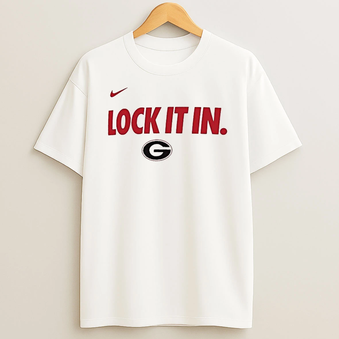 Georgia Bulldogs Lock It In 2026 On Court Bench T Shirt