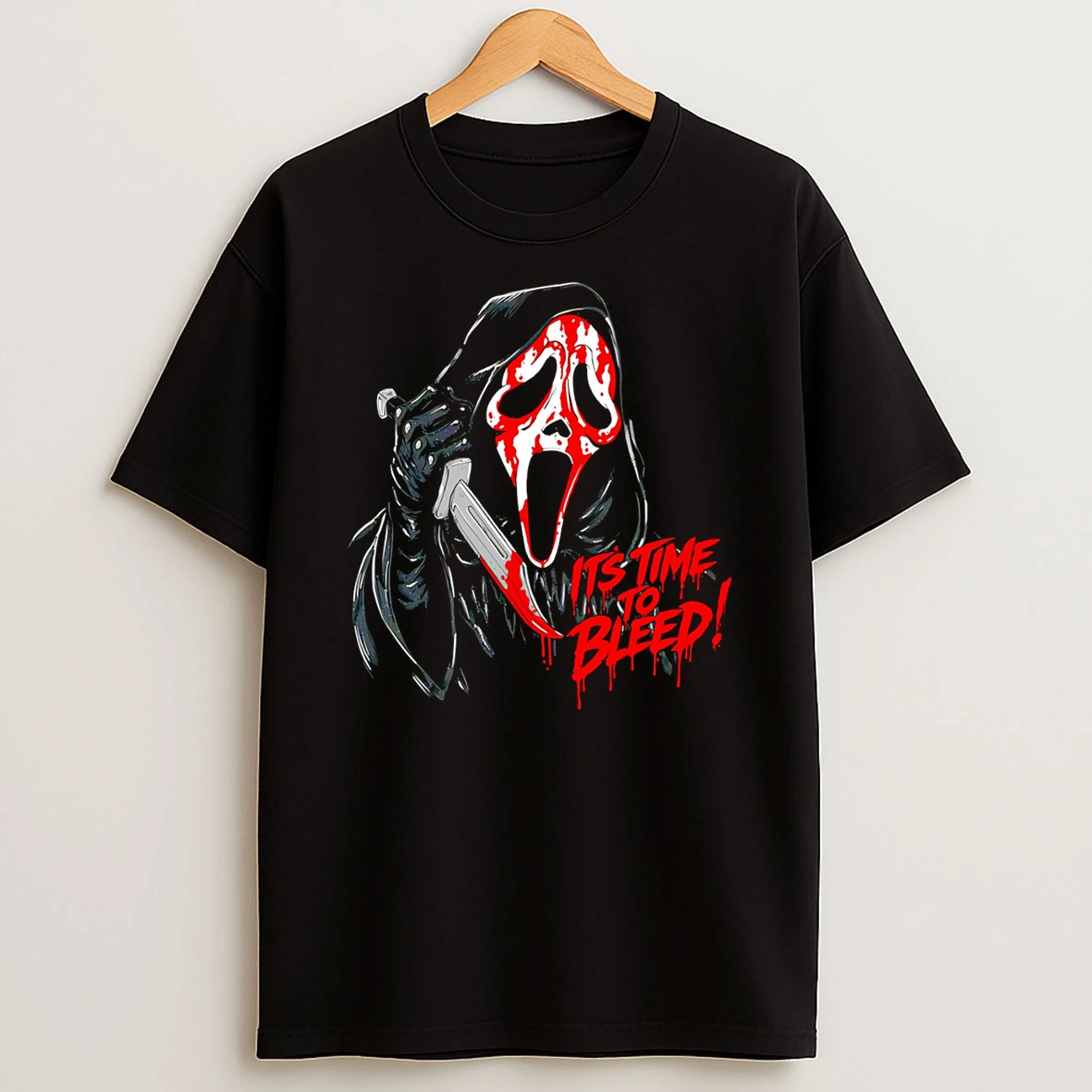 Ghost Face Its Time To Bleed T Shirt