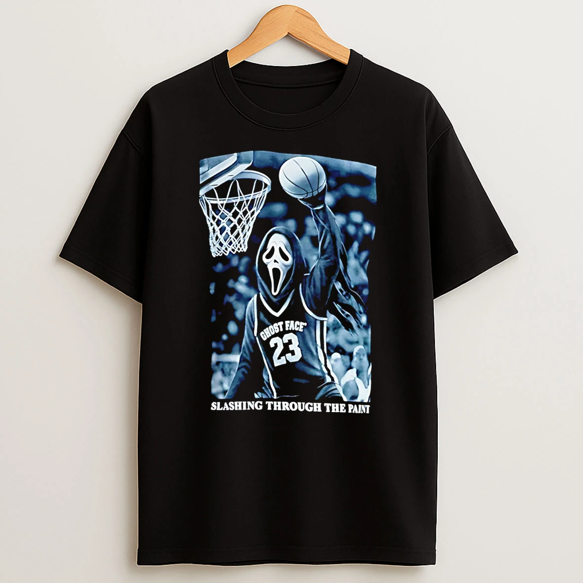 Ghostface Basketball Slashing Through The Paint T Shirt