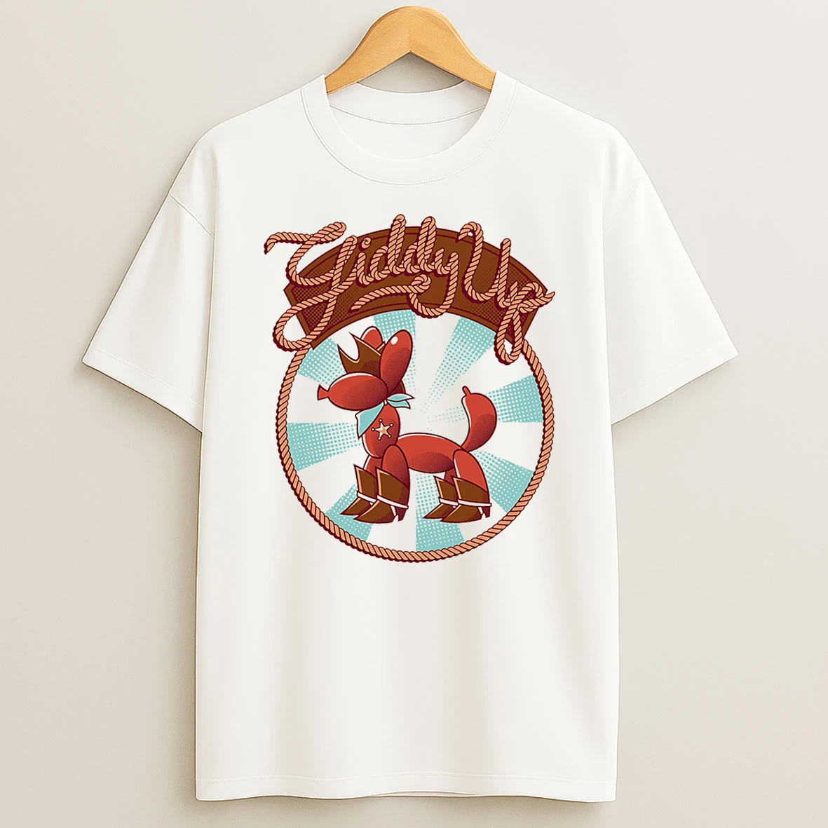 Giddy Up Balloon Horse T Shirt