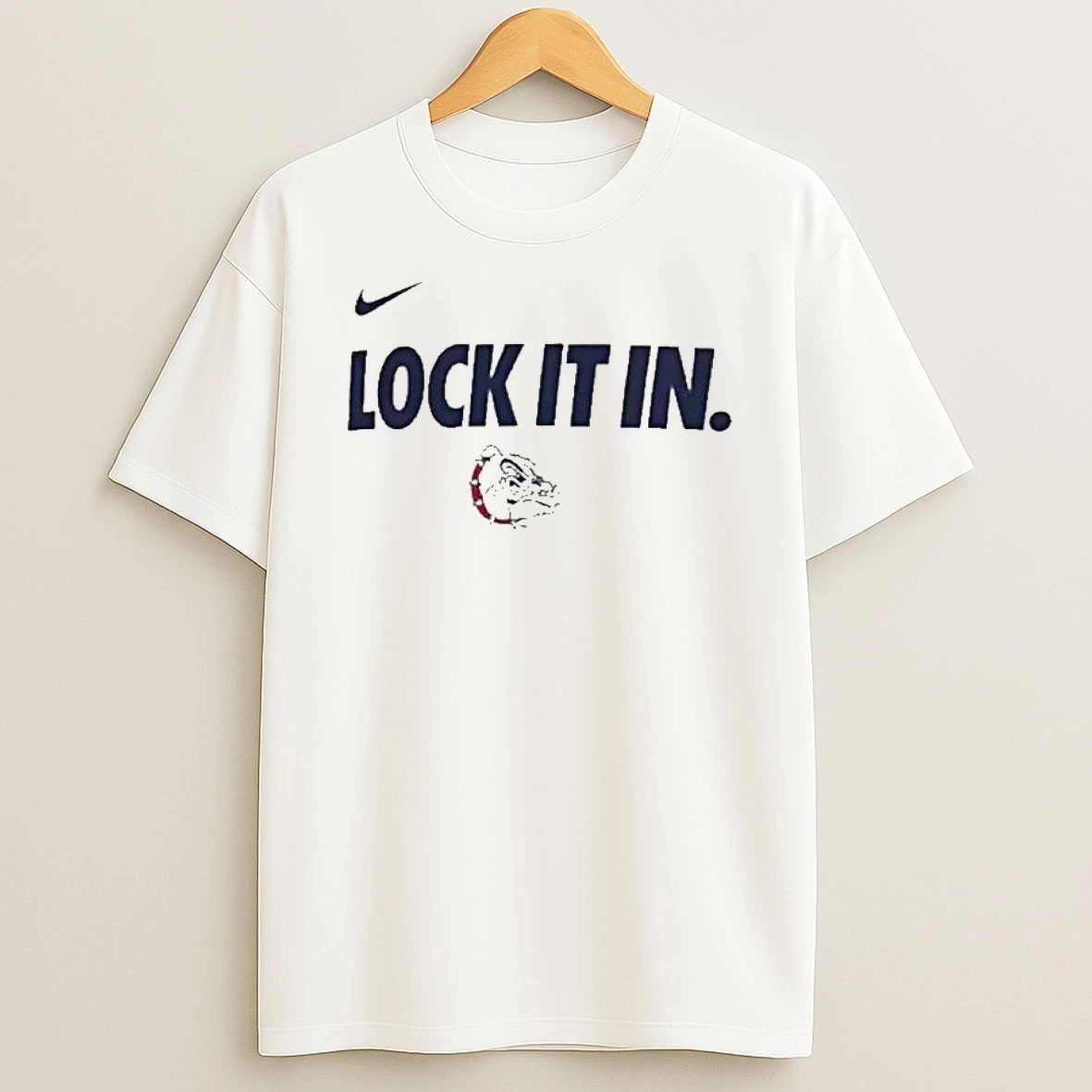 Gonzaga Bulldogs Lock It In 2026 On Court Bench Legend Dri Fit T Shirt