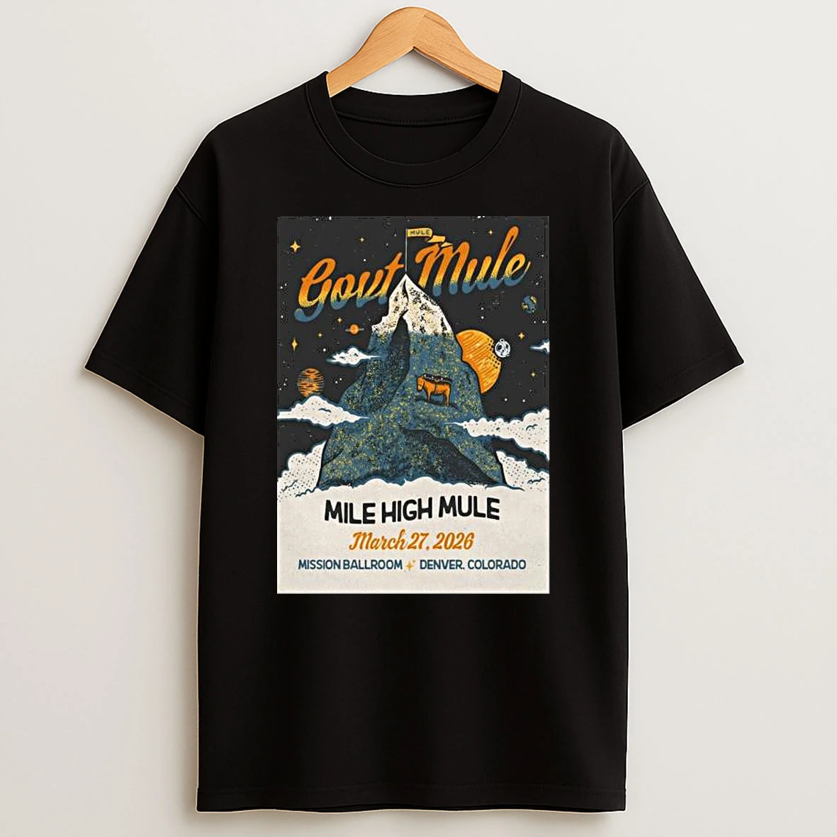 Govt Mule Denver Co March 27 2026 T Shirt