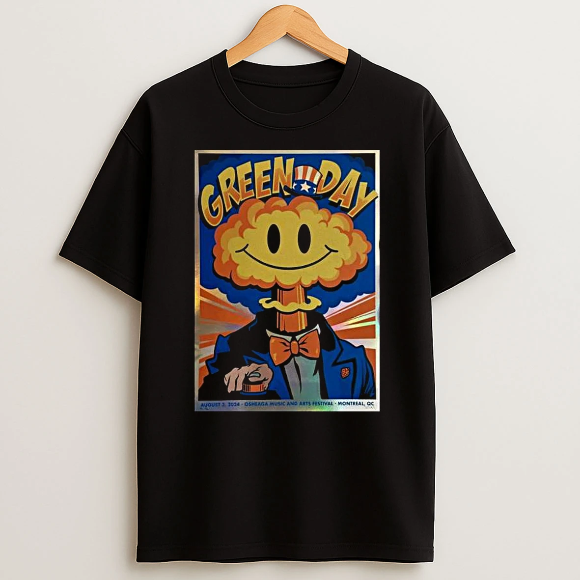 Green Day August 3 2025 Montreal Qc T Shirt