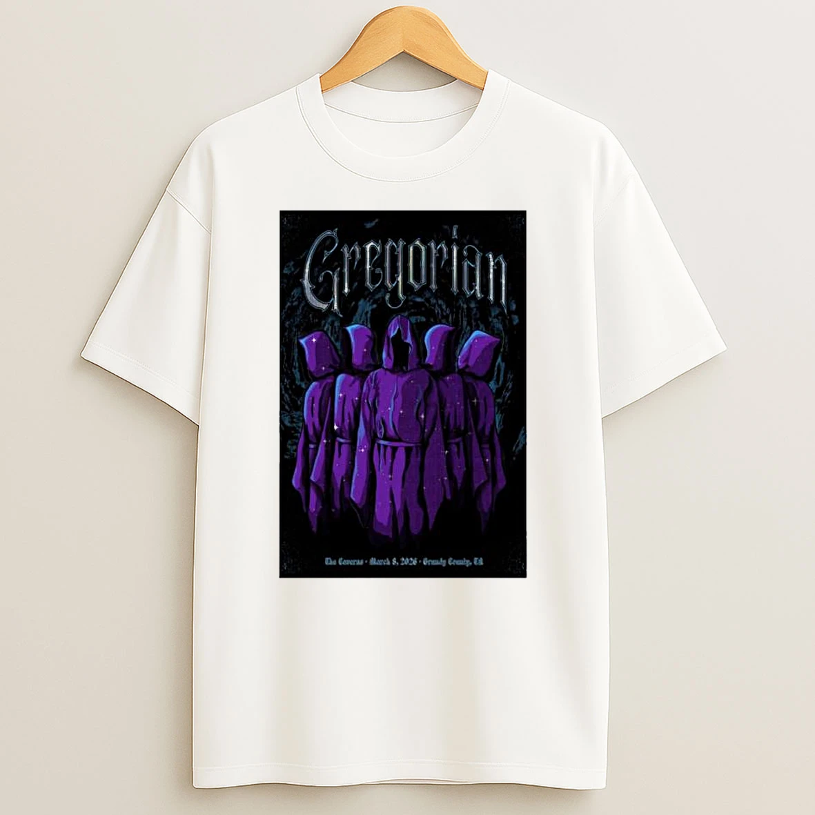 Gregorian Mar 8 2026 The Caverns In Pelham Tn T Shirt