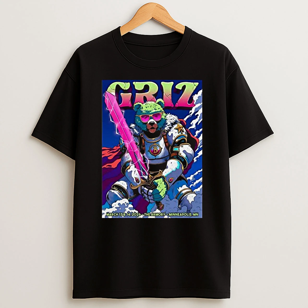 Griz Minneapolis Mn March 13 14 2026 The Armory Tour T Shirt