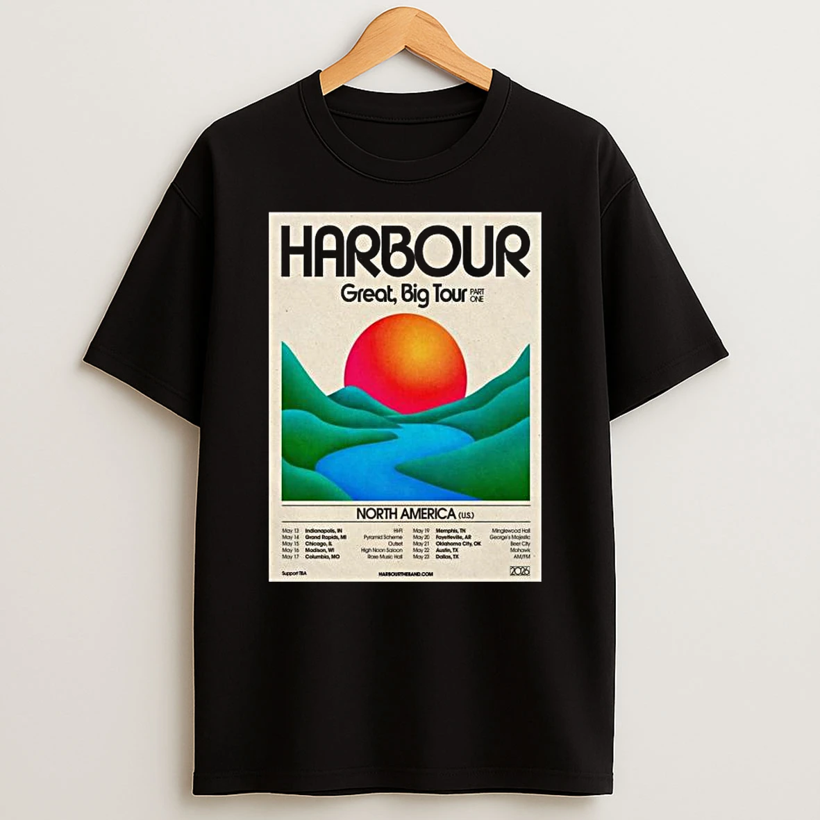 Harbour Band Great Big Tour 2026 T Shirt