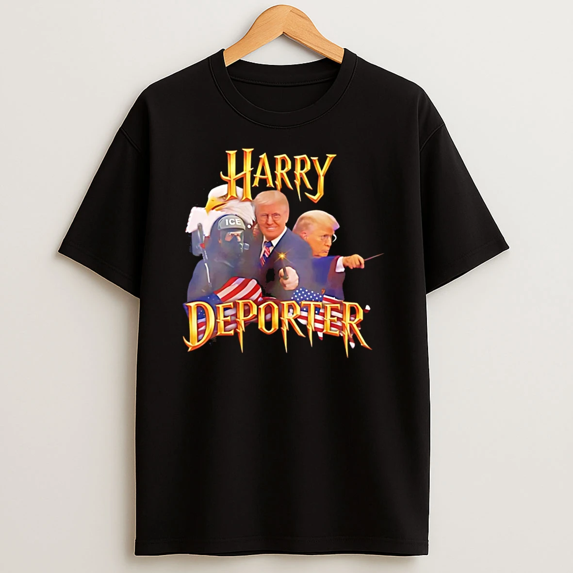 Harry Deporter Trump Ice Graphic T Shirt