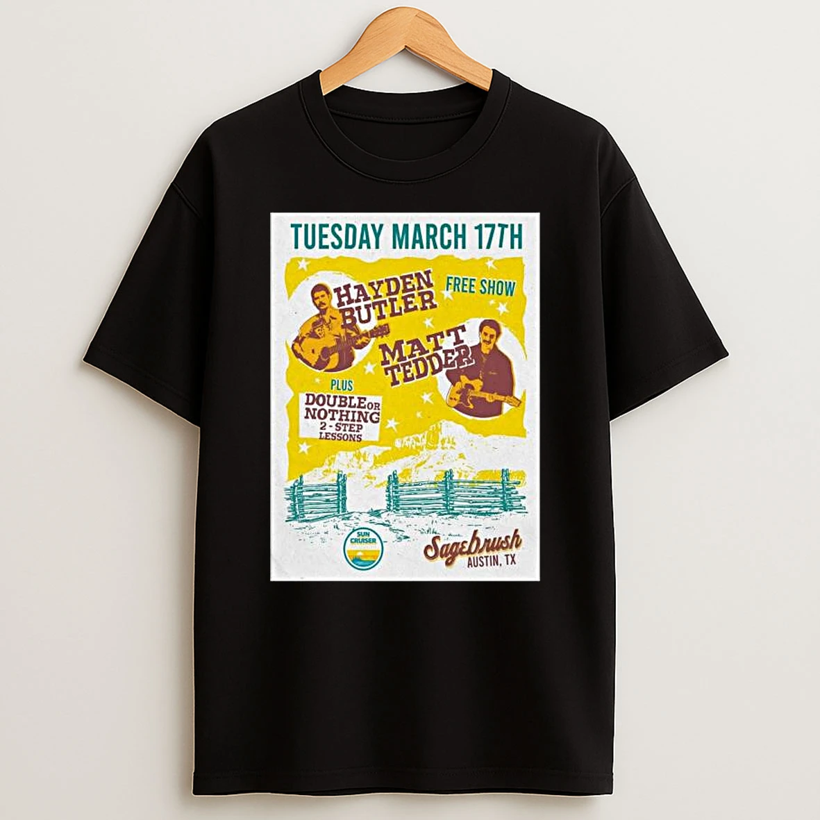 Hayden Butler With Matt Tedder Austin Tx On March 17 2026 T Shirt