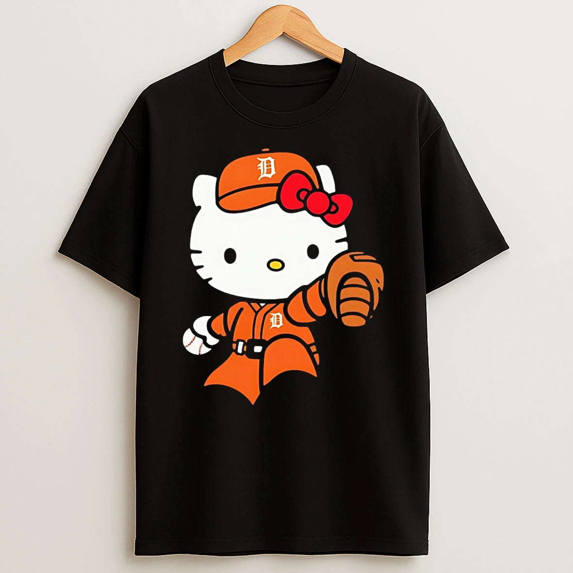 Hello Kitty Detroit Since 1901 Cartoon T Shirt