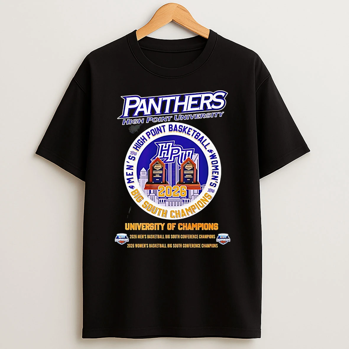 High Point Panthers 2026 Big South Champions Classic T Shirt