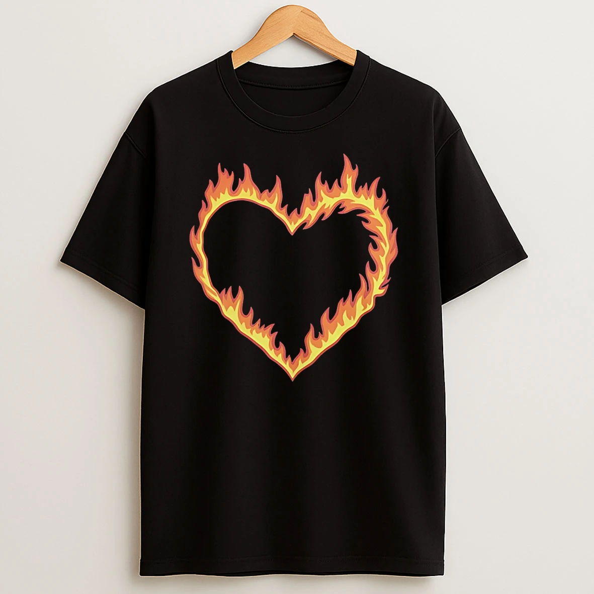 High Potential Morgan Croft Fire Heart T Shirt