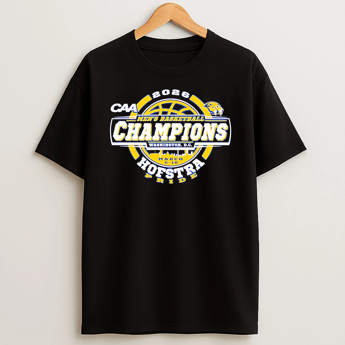 Hofstra University Pride 2026 Caa Mens Basketball Tournament Champions T Shirt