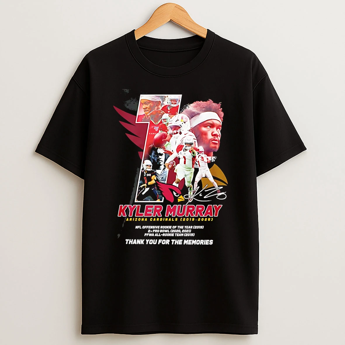 Honor Kyler Murray Arizona Cardinals Thank You For The Memories T Shirt