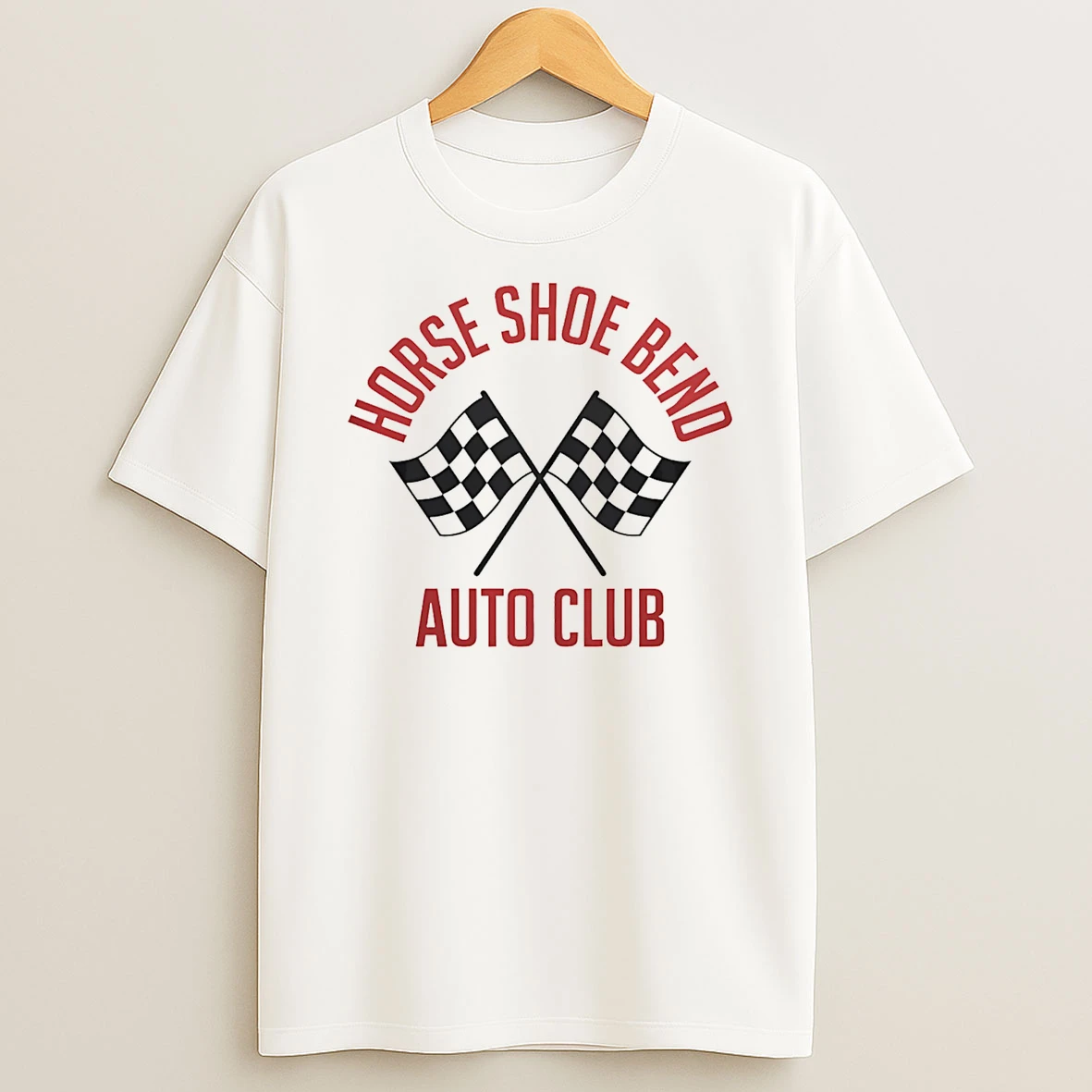 Horse Shoe Bend Auto Club Flag T Shirt