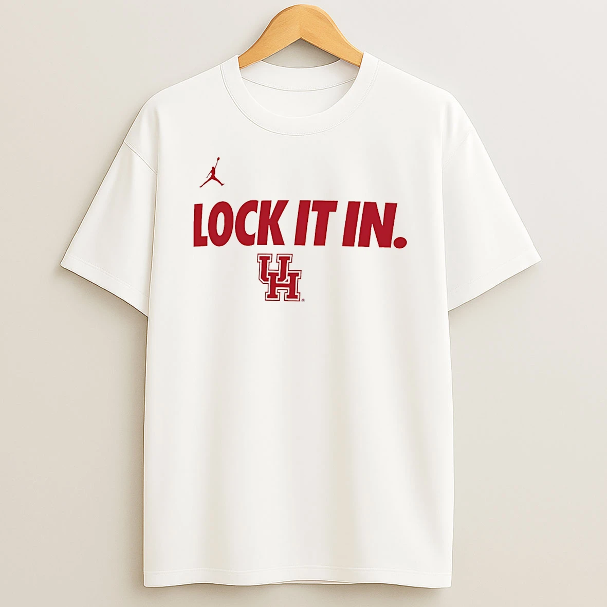 Houston Cougars Lock It In Logo T Shirt
